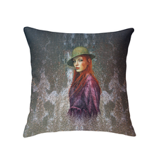 Celestial Glow Beyond Style Indoor Pillow - Front View.