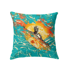 Wave Rider's Paradise Indoor Pillow Dive Into Surfing Comfort - Beyond T-shirts