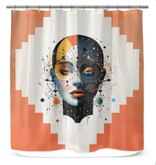 Ethereal Echoes Shower Curtain - Beyond T-shirts