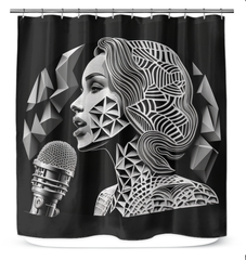 Vibrant Vocals Shower Curtain