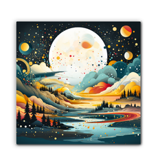 Whimsical Wildflowers Meadow Canvas