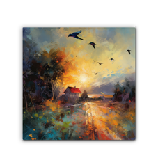 Snowy Serenity Wrapped Canvas