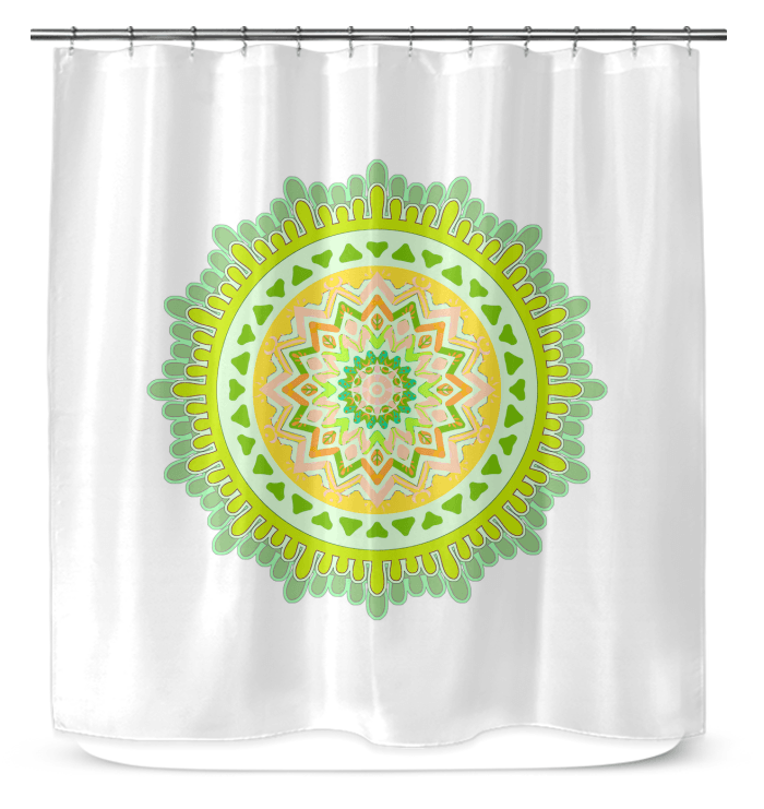 Mandala Harmony Vinyl Shower Drapes - Beyond T-shirts