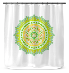 Mandala Harmony Vinyl Shower Drapes - Beyond T-shirts