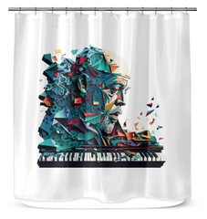 Classical Crescendo Shower Curtain