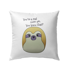 You're a Real Cutie Pie Outdoor Pillow