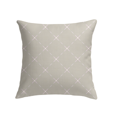 Soft indoor pillow with Meadow Whispers pattern.