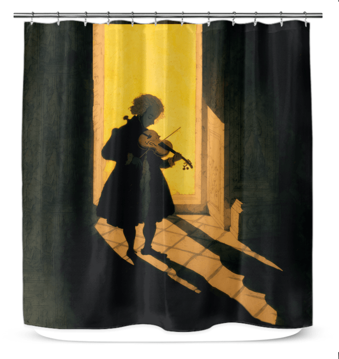 Musical Notes Symphony Shower Curtain - Beyond T-shirts