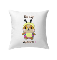 Bee My Valentine Indoor Pillow