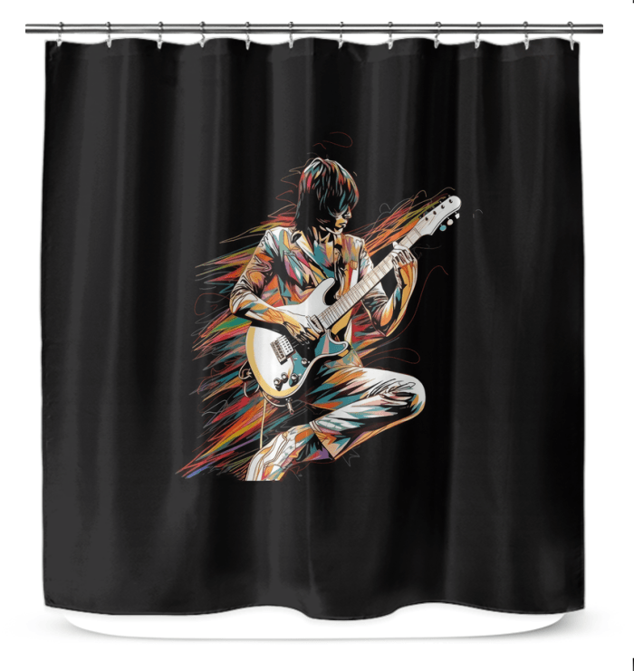 Melodic Couture Bathroom Curtain - Beyond T-shirts