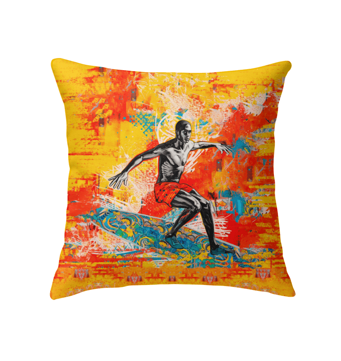 Tropical Tide Indoor Pillow Embrace The Surfing Spirit - Beyond T-shirts