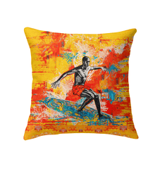 Tropical Tide Indoor Pillow Embrace The Surfing Spirit - Beyond T-shirts