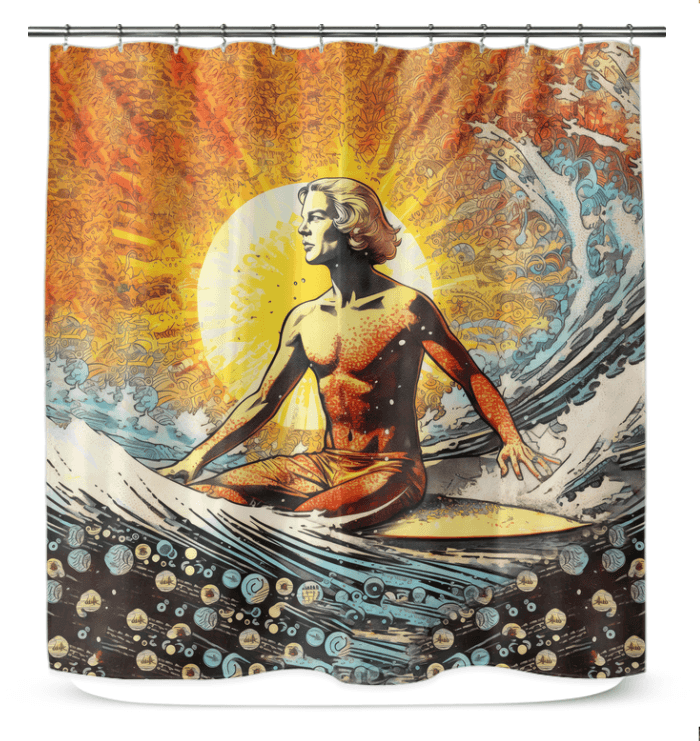 Seaside Joy Bath Curtain - Beyond T-shirts