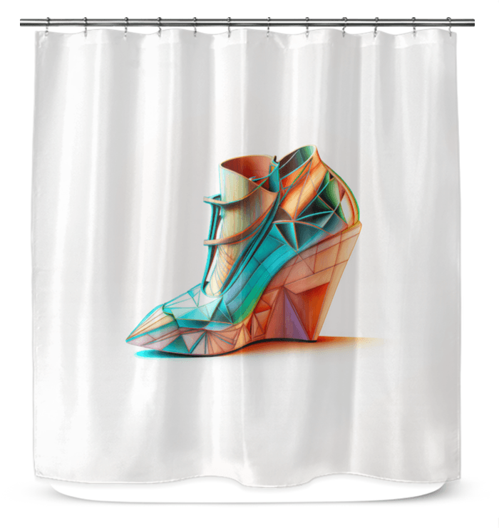 Futuristic Motion Shower Curtain - Beyond T-shirts