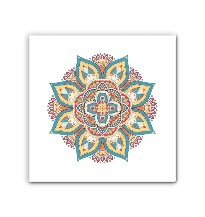 Floral Mandala Harmony Metal Art - Beyond T-shirts