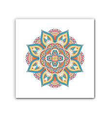 Floral Mandala Harmony Metal Art - Beyond T-shirts