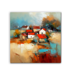 Coastal Cliffside Retreat Wrapped Canvas