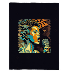 Vinyl Vibe Musical Sherpa Blanket