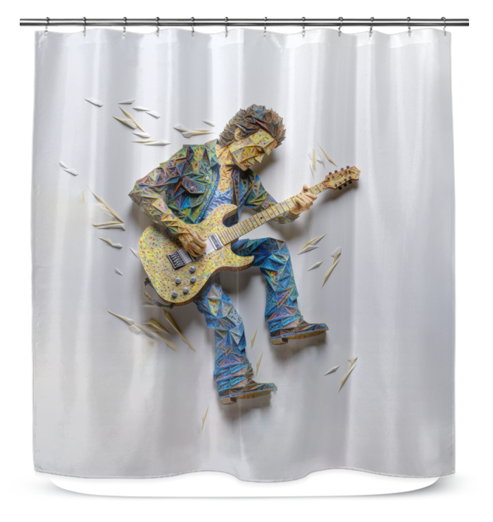 Elegant shower curtain adorned with floating butterflies in a serene bathroom setting.