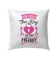 You Hold The Key To My Heart Outdoor Pillow