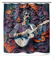 Rock Riff Shower Curtain