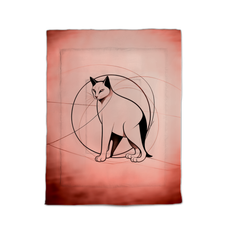 Serene Cat Meditation Comforter
