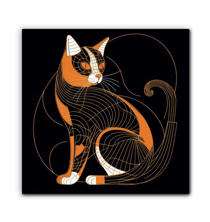 Elegant Cat Forest Prowl Canvas - Beyond T-shirts