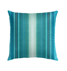 Close-up of Urban Harmony Beyond Style Outdoor Pillow with geometric patterns.