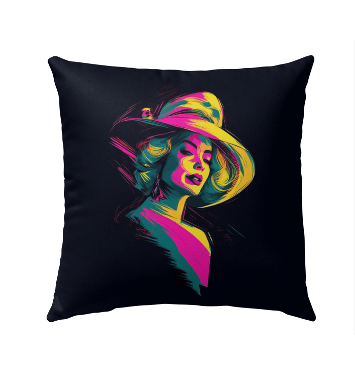 Retro Glamour Outdoor Pillow - Beyond T-shirts