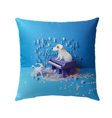Decorative Twilight Butterfly Dance pillow for outdoor use.