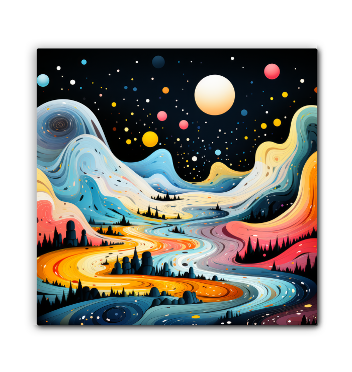 Lustrous Lagoon Tropical Landscape Canvas