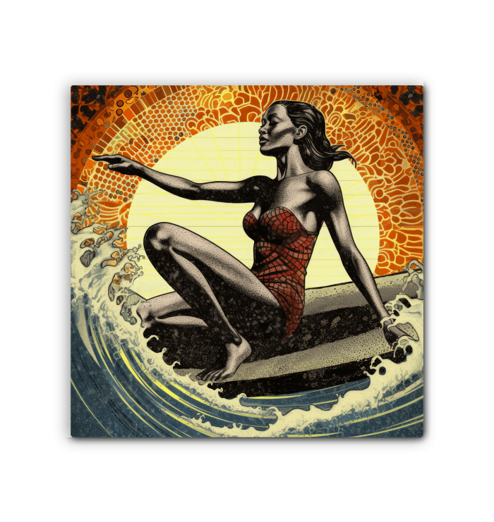 Surfing Serenade Canvas Print - Beyond T-shirts