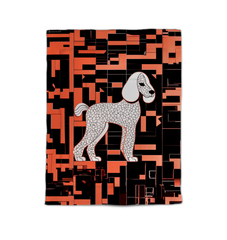 Elegant Dog Silhouettes Comforter