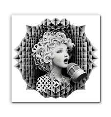 Vinyl Vintage Vibe Wrapped Canvas