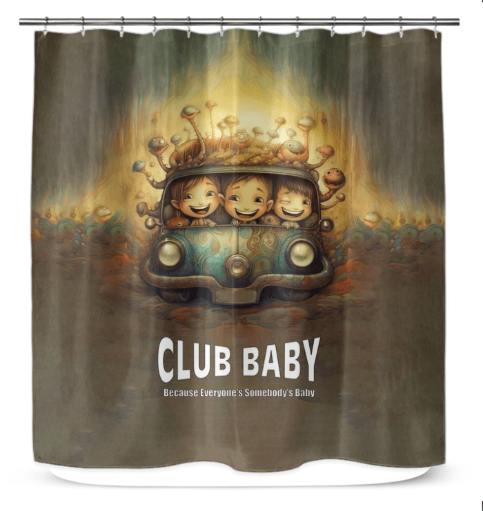 Elegant CB3-116 shower curtain with waterproof design, enhancing bathroom decor.
