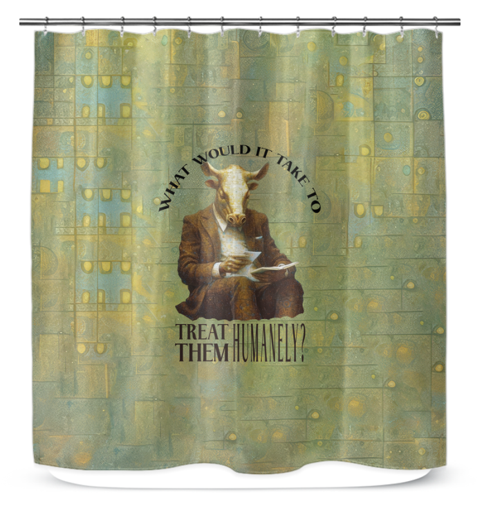 Business Bears Shower Curtain - Bear-themed Bathroom Decor.