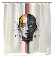 Abstract Odyssey Shower Curtain - Beyond T-shirts