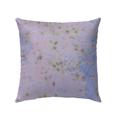 Vibrant Solar Flare Outdoor Pillow in a Garden Setting