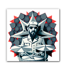 Beat Burst Wrapped Canvas