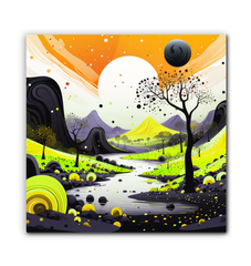 Whispering Willow Wonders Forest Landscape Canvas