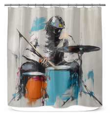 Textured Abstraction Shower Curtain