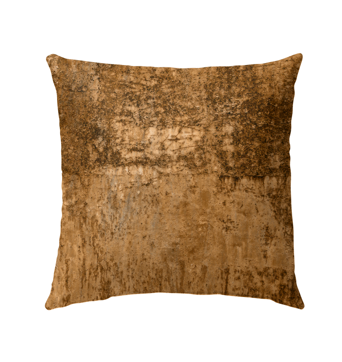 Weather-Resistant Coral Reef Outdoor Pillow in Natural Setting