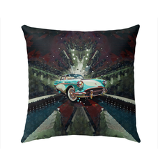 Drag Race Dynamism Outdoor Pillow