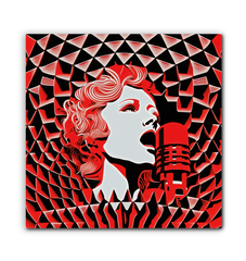 Melodic Mural Wrapped Canvas