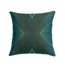 Serene Ethereal Tranquility Indoor Pillow in a stylish living room setting.