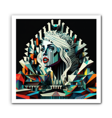 Alternative rock poster wrapped canvas