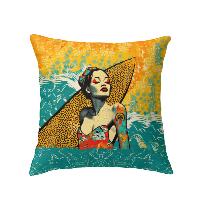 Tropical Surf Dreams Indoor Pillow Dive Into Beachy Comfort - Beyond T-shirts