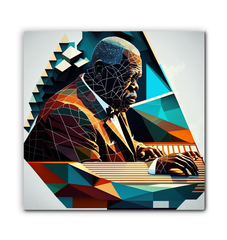 New Wave Neon Wrapped Canvas