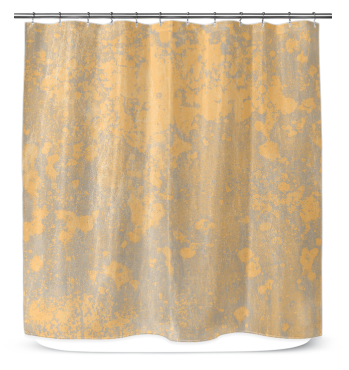 Elegant Sandstone Serenade Shower Curtain Enhancing Bathroom Decor