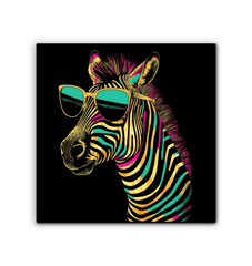 Elegant Zebra Portrait Canvas Art - Beyond T-shirts